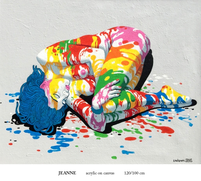 Jeanne - Acrylic on Canvas - 120x100 cms